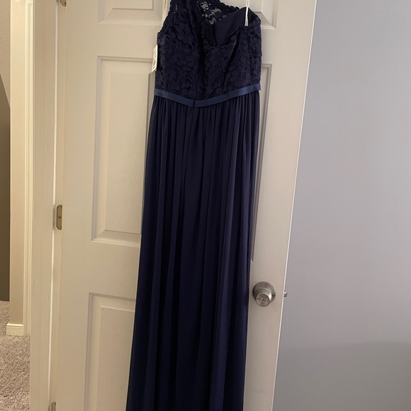 NWT David’s Bridal Bridesmaid Dress F17063 Marine - Picture 4 of 6